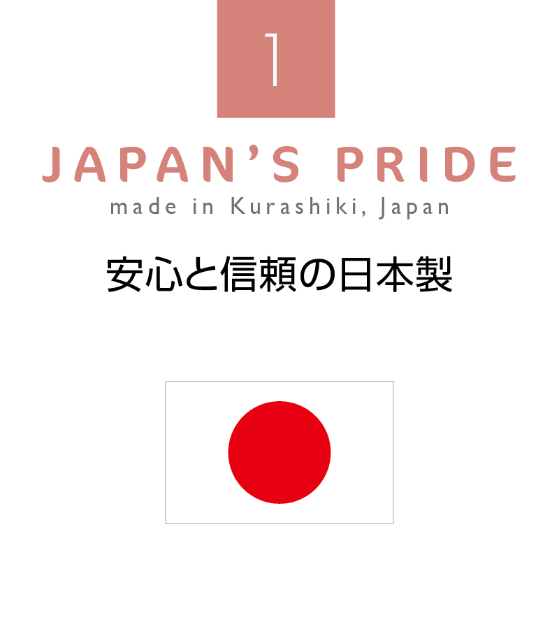 安心と信頼の日本製